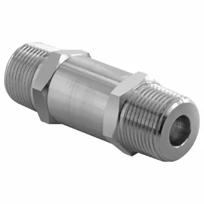 HAM-LET H-480-SS-N-1/4-1/3PSI Stainless Steel Instrumentation Poppet Check Valve - Stainless Steel Instrumentation Poppet Check Valves