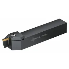Indexable toolholder for parting and grooving operations on CNC lathes and turning centers. Accepts indexable inserts for cutoff and groove cutting in metalworking. Model G1111.2525L-3T22-090GX24.