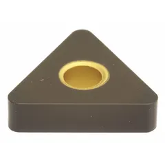 Triangle (T) indexable turning insert with three cutting edges for cost-effective machining. Used for general turning, facing, and profiling operations on metal workpieces. Size variant TNMA331 (equivalent to TNMA160404).