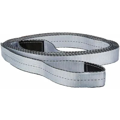 DAYTON Vehicle Recovery Strap: 2 in Overall Wd, 20 ft Overall Lg, Silver - Recovery Straps