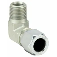 PARKER Compression Fitting Elbow: 1 in OD x 1 in Pipe Size, 1-11 1/2 Thread Size, Steel (MPN 16 CBU-S)