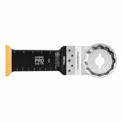Set of three Starlock mounted blades for cutting metal. Features a Starlock mounting interface for quick, tool-free changes on compatible oscillating tools. Suitable for plunge cuts in steel, aluminum, or sheet metal in fabrication, demolition, and maintenance tasks.