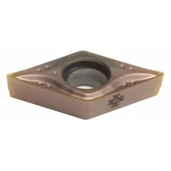 Diamond indexable turning insert for precision machining of non-ferrous materials, plastics, and composites. Suitable for finishing and light turning operations in automated and manual lathes. Provides excellent surface finish and extended tool life.