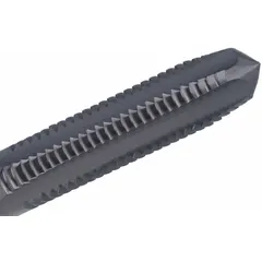 General purpose hand tap for cutting internal threads in drilled holes. Features straight flutes for chip clearance in through holes. Thread size 1/4"-28 UNF with H3 tolerance for 2B class fit. Plug chamfer design with 4 flutes. Suitable for manual tapping operations.