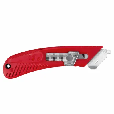 PACIFIC HANDY CUTTER, INC Safety Knife: 6 in Overall Lg, Plain, 1 1/2 in Overall Wd - Automatic Retracting Utility Knives with Blade Guide