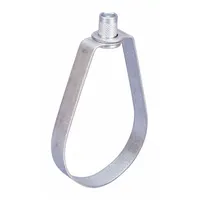 Loop Hanger: Pre-Galvanized Steel, For 2 1/2 in Pipe, For 1/2 in Threaded Rod (MPN 100T0250EG)