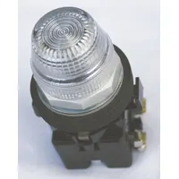EATON Pilot Light: 30 mm Panel Mounting Size, Clear, LED, 120 V AC Max Volt Rating (Supply) (MPN HT8HBCL1)