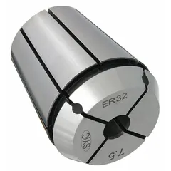 This plug-style coolant collet is designed for ER40 collet systems with a 22.5 mm clamping diameter. It delivers coolant directly to the cutting edge during CNC machining operations such as milling, drilling, and turning, aiding in heat reduction and chip evacuation.