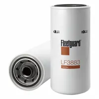 Spin-on oil filter with M36 x 1.5-5H thread, 13 in overall height, and 16 in overall length. Cellulose media removes contaminants from engine oil. Compatible with Timberjack vehicles. Used in heavy-duty industrial and forestry applications