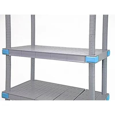 QUANTUM STORAGE SYSTEMS Label Holder for Millenia Shelves: Millenia, 23 1/2 in Overall Wd - Label Holders for Plastic Shelving