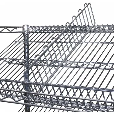 EAGLE GROUP Shelf Divider: 18 in x 1/32 in x 4 1/2 in - Dividers for Wire Shelving