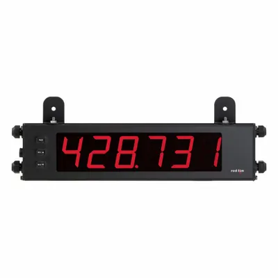 RED LION Time Meter: 0 Display Span - Min, 999,999 Display Span - Max, 50 V AC – 250 V AC - Time Digital Panel Meters