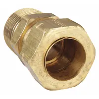 PARKER Compression Fitting Adapter: 1 in OD x 1 in Pipe Fitting Size, Compression x MNPT, 5 PK (MPN 68CA-16-16)