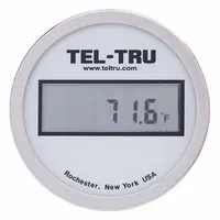 This TEL-TRU digital pocket thermometer measures temperatures from -67°F to 302°F with an accuracy of +/-0.4 and a resolution of 0.1°F/0.1°C. It features a Fahrenheit display and is designed for industrial applications such as HVAC, food processing, and laboratory testing. The pocket form factor enables quick, portable temperature checks in field service and maintenance tasks