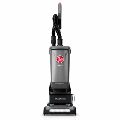 HOOVER Upright Vacuum Cleaner: 12 in Cleaning Path Wd, 35 cfm Air Flow, 15 lb Wt - Cordless Upright Vacuums