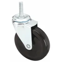 APPROVED VENDOR Stem Caster: Swivel, 4 in Wheel Dia., 7/8 in Wheel Wd, Rubber, 115 lb Load Capacity