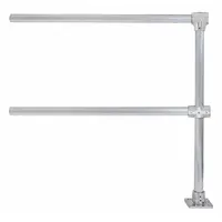 HOLLAENDER Handrail Extension: Toe Board Not Included, 5 in x 5 in, Floor Mounted Rail Mounting (MPN 50340)