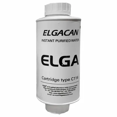 ELGA Replacement Cartridge: Ions, C114/4, Tap Water, Mixed Bed Resin - Water Purification Cartridges & Filters