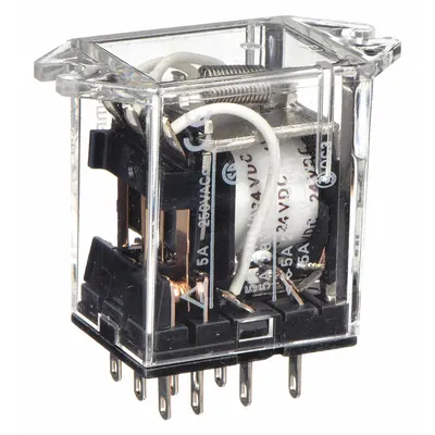 OMRON Flange Mount Relay: Surface (Top Flange) Mounted, 5 A Current Rating, 24V DC - Surface-Mounted Relays