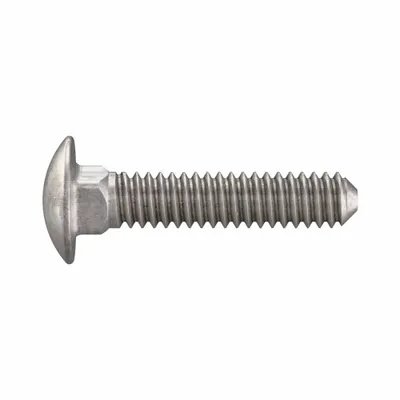 USA INDUSTRIALS Carriage Bolt: Square Neck, #10-24 Thread Size, 1 in lg, Stainless Steel - 18-8 Stainless Steel Square Neck Carriage Bolts