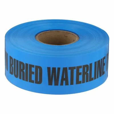 OEM Blue Water Line Underground Marking Tape, 1000 ft, Polyethylene, B3104B52-200