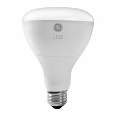 This GE LAMPS LED bulb is a BR30 bulged reflector lamp with a frosted finish. It operates at 120V AC, consumes 8 watts, and delivers 650 lumens of 2700K warm white light. The medium screw (E26) base makes it suitable for recessed can lighting, track lighting, and accent fixtures in commercial and residential spaces.