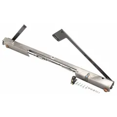Genuine OEM replacement door support and switch for Blodgett ovens. Supports the oven door and integrates the safety switch to ensure proper door operation and prevent heat loss during cooking cycles.