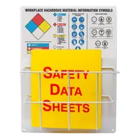 Aluminum Basket Center Board: Information Center, 20 in Overall Ht, 15 in Overall Wd, Haz Comm (MPN ZRS349)