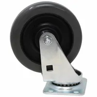 Swivel caster designed as a replacement part for Cube Trucks. Compatible with Part # 43XC26. Used for maneuvering bulk container trucks and tilt trucks in material handling applications