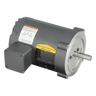 BALDOR General Purpose Motor: C-Face Mount, Totally Enclosed Non-Ventilated, 1/3 hp - C-Face 3-Phase General Purpose AC Motors