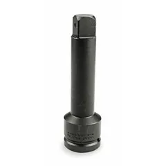 This 1" drive impact socket extension extends the reach of impact tools in heavy-duty fastening applications. With a 13 in overall length and standard type, it features a black oxide finish and a locking mechanism to secure sockets. Suitable for use with impact wrenches in industrial maintenance, automotive repair, and assembly operations.