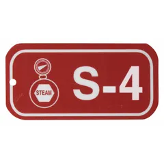 This S-4 size lockout tag is made of polystyrene and features English text with no header. It is used in lockout/tagout procedures to indicate that equipment is under maintenance and must not be operated, helping prevent accidental startup during servicing.