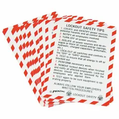 Reference material for lockout/tagout safety training. Supports up to 10 users. Covers OSHA 1910.147 regulations. English language.