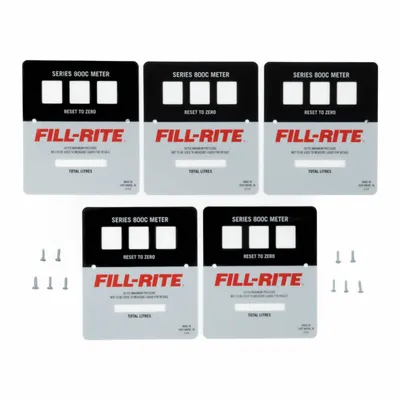 FILL-RITE Faceplate Kit: Faceplate Kit, Fill-Rite, 807CL/807CLMK/2WLH5/2WLH6 (MPN KIT800LFPP) - Pumps