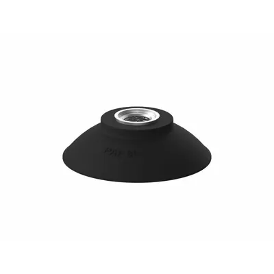 PIAB Flat Vacuum Pad, 80 mm, Nitrile/PVC, Black, 60A, PAF80NP60 - Flat Type Automotive & Industrial Vacuum Pads