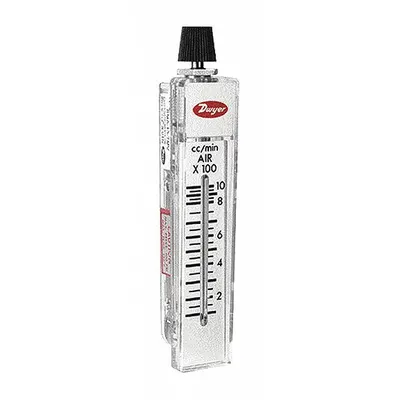 Dwyer Flowmeter: Variable Area Flowmeter, Variable Area, Panel Mount, Vertical - Panel-Mount Flowmeters for Air & Compressed Gas
