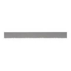 General purpose metal cutting blade for band saws. Bi-metal construction with variable cutting edge and 4/6 tooth configuration. Length 20 ft 3 in. Suitable for cutting a range of ferrous and non-ferrous metals in maintenance, fabrication, and production applications.
