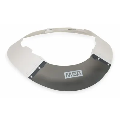 MSA 697290 Polycarbonate Over-the-Hat Wide Brim Visor for Front - Hard Hat Visors