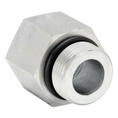 PARKER Metal Pipe Straight: Straight, Steel, 3/4 in x 1/4 in - Hydraulic Threaded Extreme-Pressure Pipe Fittings