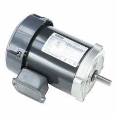 Totally enclosed fan-cooled (TEFC) motor rated 1/2 hp at 1725 RPM, 208-230/460V AC, 2.1-2.2/1.1 A full load current. C-Face mounting for direct coupling to pumps, fans, conveyors, and machine tools.