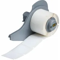 Pre-Cut Label Stock Roll: 1 in x 1 in, 1 in x 1 in, Polyester, White (Gloss), 250 Labels per Roll (MPN M7-19-423)