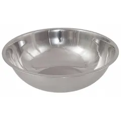 This heavy duty mixing bowl is constructed of stainless steel with a silver finish. It has a 20 qt capacity and an outside diameter of 18 7/8 in. Suitable for mixing, blending, and food preparation in commercial kitchens and food service operations.