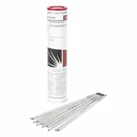Stainless steel stick welding electrodes, E316/316L-16 classification, 3/16 in diameter by 14 in length, packaged in 10 lb quantities. As-welded yield strength of 62 to 65 ksi and tensile strength of 81 to 85 ksi. Suitable for welding corrosion-resistant joints in food processing, chemical, and pharmaceutical equipment, as well as structural and piping applications