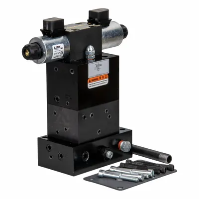 ENERPAC Control Valve: 4.5 gpm Max Flow Rate, Three Positions, Three-Way Ways, 24V DC - Solenoid-Operated Directional Control Valves with Manifold