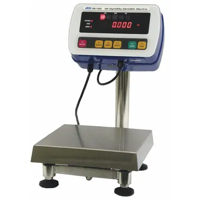 A&D WEIGHING Washdown Platform Scale: 20 7/8 in Weighing Surface Dp - Food Scales