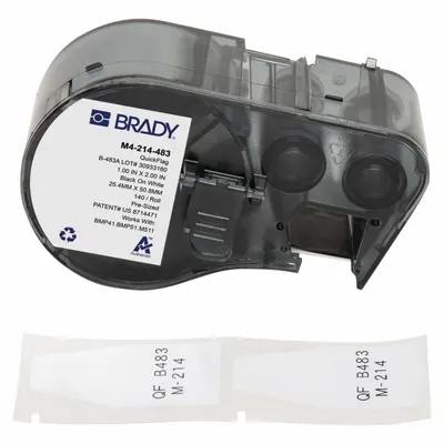 BRADY Brother Rectangular Flag Precut Label Rolls