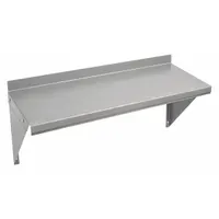 APPROVED VENDOR Wall Shelf: 24 in x 12 in x 13 1/2 in, 24 in x 12 in, 100 lb Load Capacity, Steel
