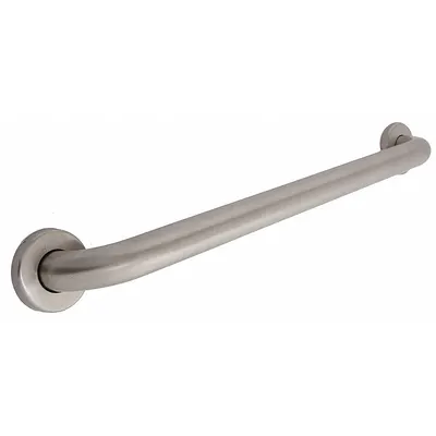 TAYMOR Wall Grab Bar: Straight, 30 in Lg, 1 1/4 in Dia, Stainless Steel, Satin - Standard Grab Bars