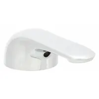 Handle: Delta, Lever Handle, Use with Hot/Cold Water Temp, Cast Metal, Chrome Finish, Set Screw (MPN 46-0079)