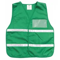 CONDOR Safety Vest: Green, Polyester, Hook-and-Loop, Universal Vest Size, Safety Vest (MPN 8ZH74)